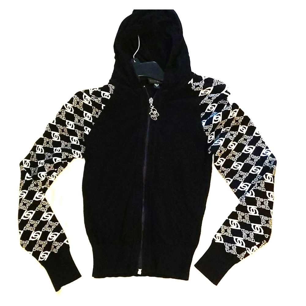 Bebe zip-up hoodie sweater